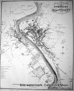Scottish Town Plans -  Dumfries 1819 (John Wood map)