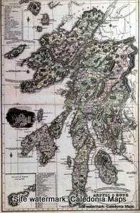 County Map of Scotland - 1847 - Argyll & Bute 