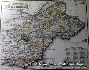 County Map of Scotland - 1847 - Fife & Kinross 