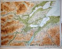 Atlas of Scotland  -  Inverness & top of Loch Ness (Inner Moray Firth area) Sheet 46 Original 1912