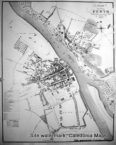 Scottish Town Plans - Perth 1823 (John Wood map)