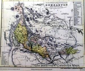County Map of Scotland - 1847 - Dumbartonshire