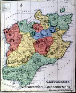 County Map of Scotland - 1847 - Caithness 