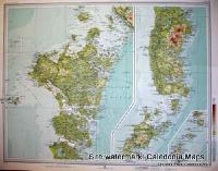 Atlas of Scotland  -  North & South Uist, Western Isles (Eilean Siar)  Sheet 43 Original 1912