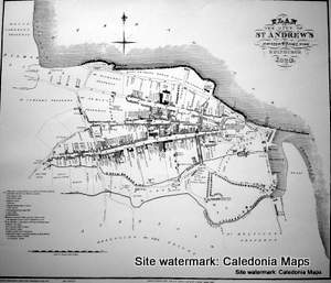 Scottish Town Plans - ST. Andrew's, Fife 1820 (John Wood map)