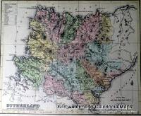 County Map of Scotland - 1847 -  Sutherland 