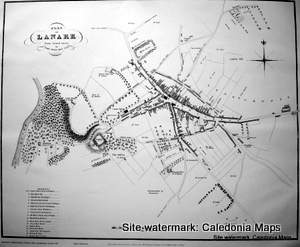 Scottish Town Plans - Lanark 1825 (John Wood map)