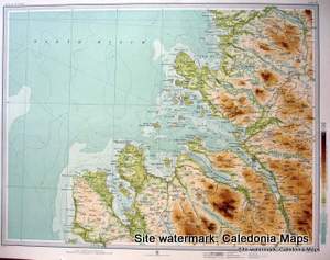 Atlas of Scotland  -   Ullapool, Ross-shire & Lochinver, Assynt Sheet 51 Original 1912