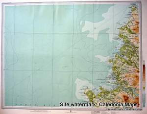Atlas of Scotland  -  Scourie, Sutherland & North Minch (sea) inc Cape Wrath Sheet 54 Original 1912