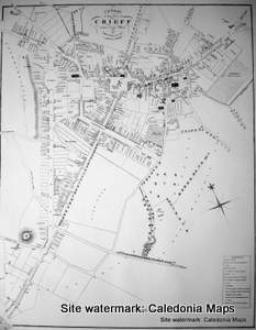Scottish Town Plans -  Crieff 1822 (John Wood map)