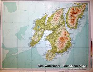 Atlas of Scotland  -  Islay & Jura , Inner Hebrides Sheet 23 Original 1912