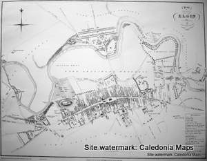 Scottish Town Plans -  Elgin 1822 (John Wood map)