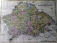 County Map of Scotland - 1847 - East Lothian (known as Haddington)
