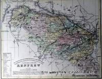 County Map of Scotland - 1847 -  Renfrewshire 