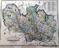County Map of Scotland - 1847 - Dumfriesshire 