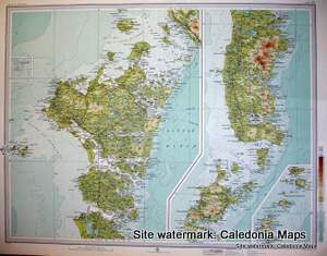 Atlas of Scotland  -  North & South Uist, Western Isles (Eilean Siar)  Sheet 43 Original 1912
