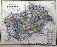 County Map of Scotland - 1847 - Berwickshire 