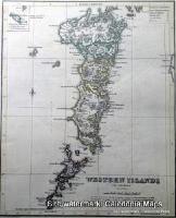 County Map of Scotland - 1847 -  Uists & Barra 