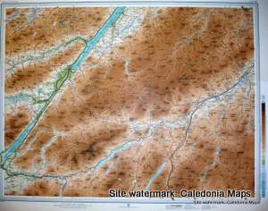 Atlas of Scotland  -  Kingussie, Cairngorms & Fort Augustus inc Loch Ness Sheet 40 Original 1912