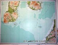 Atlas of Scotland  -  Campeltown Mull of Kintyre in Argyll Sheet 22 Original 1912