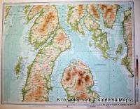 Atlas of Scotland  -  Isles of Bute & Arran, Inner Hebrides Sheet 24 Original 1912