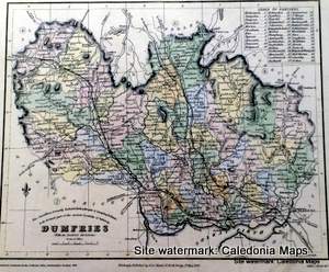 County Map of Scotland - 1847 - Dumfriesshire 