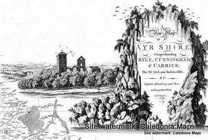 Ayrshire 1775 6 map set by Armstrong at time of Robert Burns